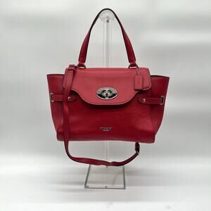 COACH Blake Flap Turnlock Leather Satchel, RETAILS $550